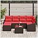 Set di divani 7 pz Marrone polyrattan - Foto miniatura 3