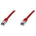 Cavo Rete S-Ftp Cat. 6 Doppia Schermatura Ls0H Colore Rosso Mt. 10 - Foto miniatura 1