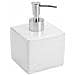 Dispenser sapone in ceramica bianca linea Cuba - Foto miniatura 1