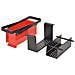 Compattatore di Carta in Acciaio 34x14x14 cm Nero e Rosso - Foto miniatura 4