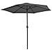 Ombrellone Da Esterni Con Palo In Metallo 300 Cm Antracite - Foto miniatura 1