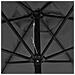 Ombrellone Da Esterni Con Palo In Metallo 300 Cm Antracite - Foto miniatura 2