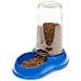 Distributore Di Cibo O Acqua Per Cani E Gatti Azimut 600 Dispenser Per Animali Mangiatoia Per Crocchette Cibo Secco Acqua 0,6 Litri, Robusta Plastica, Serbatoio Trasparente Con Scala Graduata, Fondo Antiscivolo, 12,5 X 19 X H 19,5 Cm Blu - Foto miniatura 3