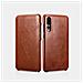 Huawei P20 Pro In Cuoio Cassa Del Foglio Di Lusso Vintage Brown - Foto miniatura 1