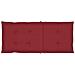Cuscini Per Sedie Da Giardino 4 Pz Rosso Vino 120x50x4 Cm - Foto miniatura 2
