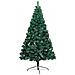 Set Albero Natale Artificiale a Metà LED e Palline Verde 210 cm - Foto miniatura 2