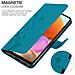 Cadorabo Custodia Compatibile Con Samsung Galaxy A32 4g In Blu Fiore - Coperchio Protettivo In Design Floreale Con Chiusura Magnetica, Funzione Stand E Slot Per Carte - Foto miniatura 5