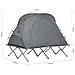 Tenda Da Campeggio, Lettino Da Campeggio Pieghevole In Alluminio, Viaggio In Campeggio Con Tetto, Sacco A Pelo, Carico Massimo 300 Kg Ogs60-l-hg - Foto miniatura 2