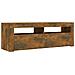 Mobile Porta TV con Luci LED Rovere Fumo 120x35x40 cm - Foto miniatura 5