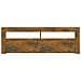Mobile Porta TV con Luci LED Rovere Fumo 120x35x40 cm - Foto miniatura 7