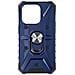 Cover Anello Per Iphone 15 Pro Bumper Anti-urto Serie Armoring Bump Blu - Foto miniatura 2
