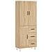 Credenza Rovere Sonoma 69,5x34x180 Cm In Legno Multistrato - Foto miniatura 2
