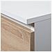 Cassettiera K45, 2 ante e 4 cassetti, 110x35x80 cm, Colore Bianco e Sonoma Quercia - Foto miniatura 4