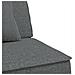 Divano Letto A L Grigio Scuro 255x140x70 Cm In Tessuto - Foto miniatura 6