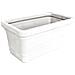 Vaso Rettangolare 80x39xh34 Cm In Resina Prestige Npa - White - Foto miniatura 1
