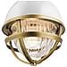 Sospensione Contemporanea Tollis Acciaio Ottone Naturale Bianco 1 Luce E27 - Foto miniatura 2