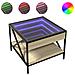 Tavolino Da Salotto Con Led Infinity Rovere Sonoma 50x50x38 Cm - Foto miniatura 2