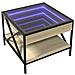 Tavolino Da Salotto Con Led Infinity Rovere Sonoma 50x50x38 Cm - Foto miniatura 3