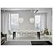 Tavolo Allungabile 90x180/284 Cm Flame Premium Bianco Frassino Telaio Antracite - Foto miniatura 3