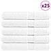 Asciugamani Premium SOLUND 25 pz Bianchi 100x200cm 600gsm - Foto miniatura 1
