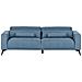 Divano 3 Posti Ange Tessuto Blu - Foto miniatura 2