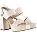 Cindy Sandals Sandali Pelle Scarpe Donna Bianco Eu 41, 5-105930 1200 - Foto miniatura 2