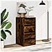 Cassettiera Angolare Rovere Fumo 40x41x76cm Legno Multistrato - Foto miniatura 9