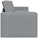 Divano Letto da Pavimento 2-in-1 Grigio Chiaro 245x150x60.5 cm Tessuto - Foto miniatura 6