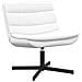 Sedia Girevole Bianco Tessuto poliestere, Struttura in metallo - Foto miniatura 1