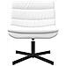 Sedia Girevole Bianco Tessuto poliestere, Struttura in metallo - Foto miniatura 4