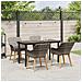 Set da Pranzo da Giardino 5 Pezzi Grigio in Polyrattan - Foto miniatura 4