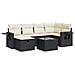 Set Divani da Giardino con Cuscini 7pz Nero Polyrattan - Foto miniatura 1