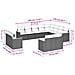Set Divani da Giardino 12 pz con Cuscini Beige in Polyrattan - Foto miniatura 7
