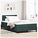 Letto Box Spring con Materasso Verde Scuro Piccolo Doppio Velluto - Foto miniatura 2