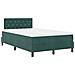 Letto Box Spring con Materasso Verde Scuro Piccolo Doppio Velluto - Foto miniatura 3