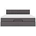 Pouf Letto con Materassi e LED Grigio 160x200cm Similpelle - Foto miniatura 8