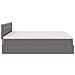 Pouf Letto con Materassi e LED Grigio 160x200cm Similpelle - Foto miniatura 9