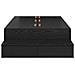 Struttura Letto in Legno Nero Rovere 75x190 cm - Foto miniatura 8