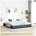 Struttura Letto Pouf senza Materasso 200x200 cm in Velluto - Foto miniatura 3