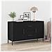 Sideboard  Nero Rovere 100x36x60 cm Legno ingegnerizzato - Foto miniatura 2
