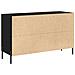 Sideboard  Nero Rovere 100x36x60 cm Legno ingegnerizzato - Foto miniatura 6