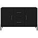 Sideboard  Nero Rovere 100x36x60 cm Legno ingegnerizzato - Foto miniatura 7