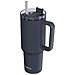 Bicchiere Termico 1200 Ml Con Cannuccia E Manico Ergonomico, Grafite - Foto miniatura 1