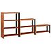 Libreria 3 pcs Marrone 80 x 30 x 110 cm - Foto miniatura 3