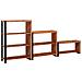Libreria 3 pcs Marrone 80 x 30 x 110 cm - Foto miniatura 6