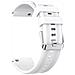 Cinturino Curvo In Silicone Compatibile Con Huawei Gt6 Pro Con Fibbia Argentata - Cinturino Di Ricambio White - Foto miniatura 3