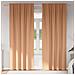 Tende con tende 2 pcs Marrone chiaro 260x140cm Poliestere - Foto miniatura 2