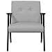 poltrona Grigio Nuvola 59 x 75 x 78 cm Tessuto - Foto miniatura 4