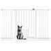 Bettacare Cancelletto Per Animali Con Gattaiola Bloccabile, 139.8cm - 147.4cm, Bianco, Altezza Di 75cm - Foto miniatura 1