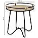 Tavolino In Metallo Nero 45x45x50h - Foto miniatura 4